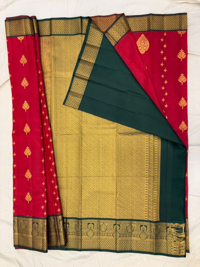 Maroon Pure Silk Saree – Classic Elegance in Handwoven Silk with Zari Border