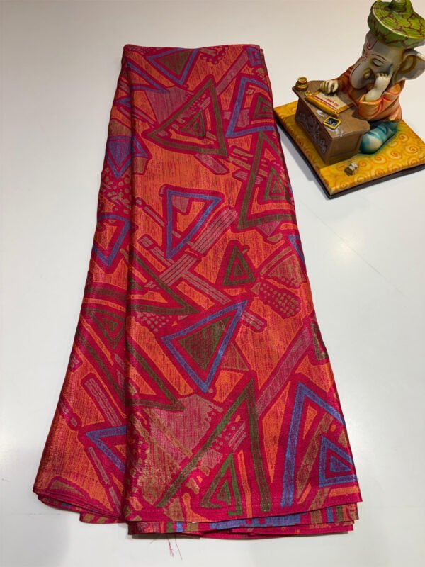 Premium Red Crepe Silk Saree