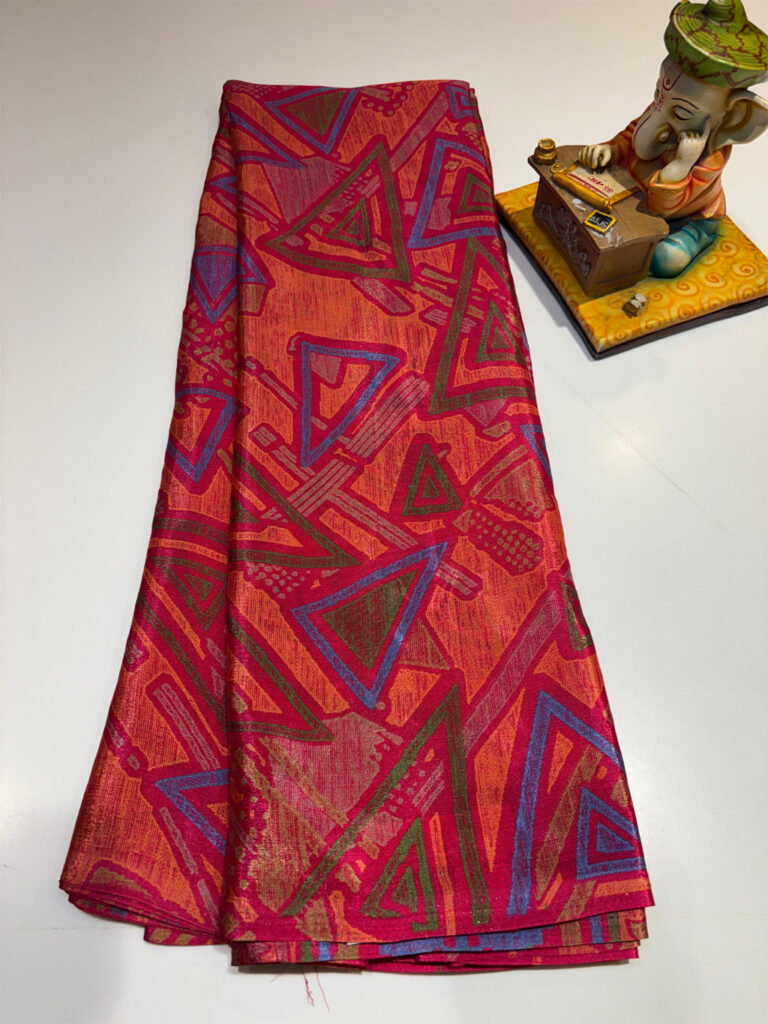 Premium Red Crepe Silk Saree