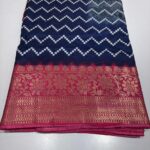 Soft Silk Saree with Rich Red Zari Border