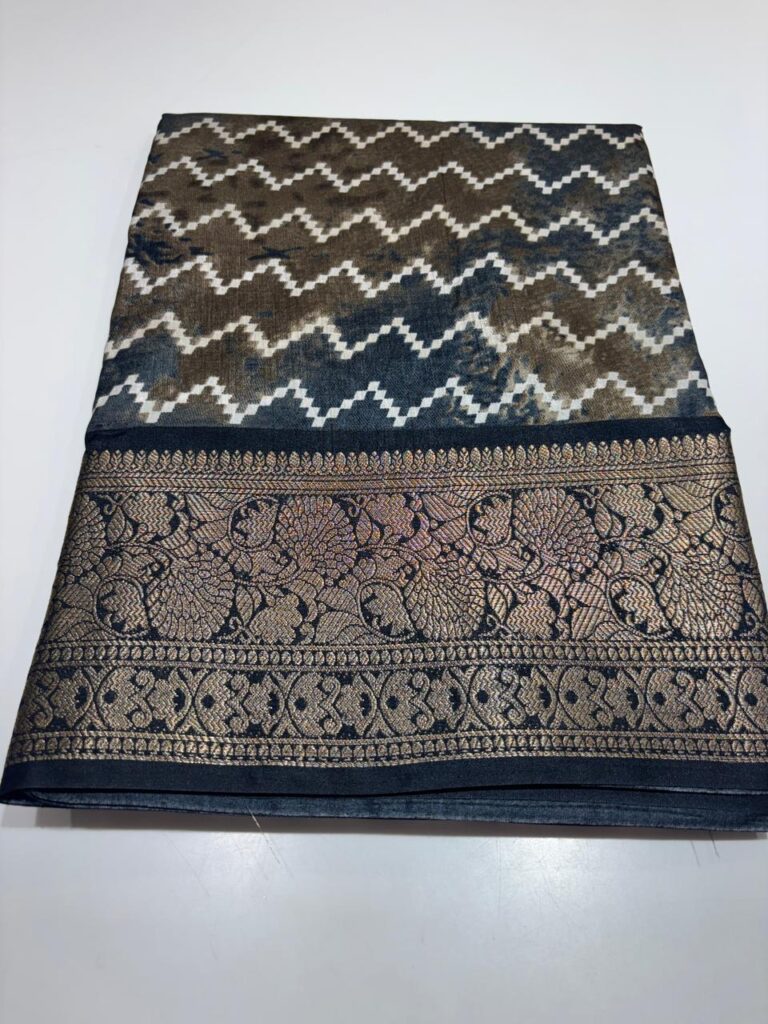 Soft Silk Saree with Rich Red Zari Border