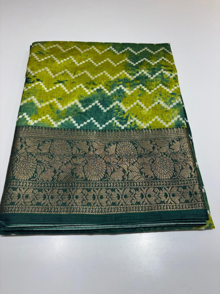 Soft Silk Saree with Rich Red Zari Border