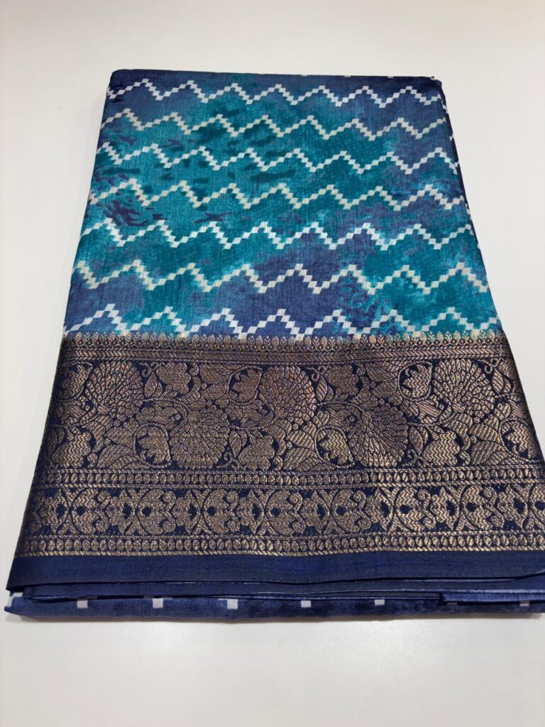 Soft Silk Saree with Rich Red Zari Border