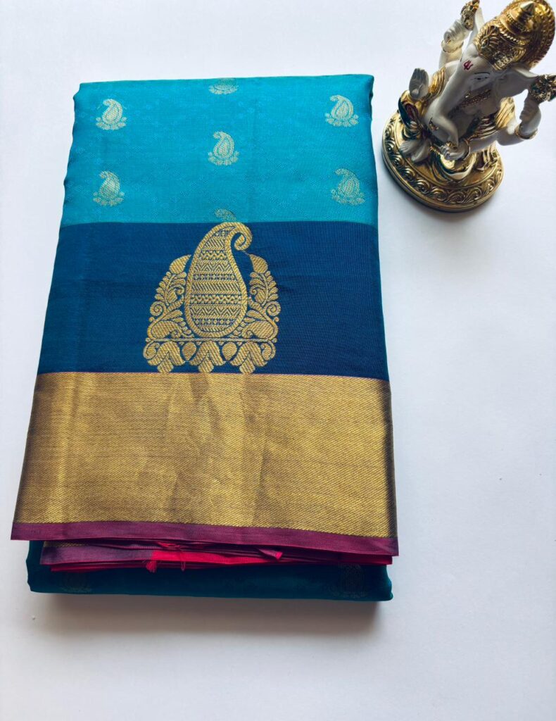 Sky Blue Soft Silk Saree